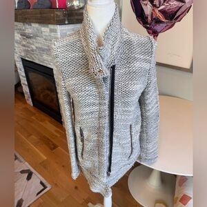 Iro sweater jacket in good condition 
Gray and black and super soft